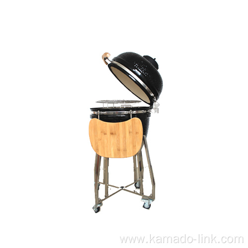 Ceramic BBQ Auplex 13 inch Black mini kamado grill